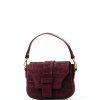 Kožená crossbody kabelka Nilla bordó