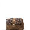 Kožená crossbody kabelka Doca fango