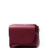 Kožená crossbody kabelka Otilia vínově červená