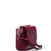 Kožená crossbody kabelka Otilia vínově červená