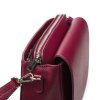 Kožená crossbody kabelka Otilia vínově červenáNHP 1857