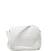 Kožená crossbody kabelka Leia bílá
