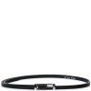 Dámský kožený opasek černý