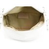Kožená crossbody ledvinka Merle bílá