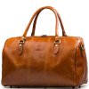 Kožená cestovní taška Verity koňakově hnědá