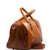 Kožená cestovní taška Verity koňakově hnědá