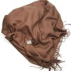 Dámská pašmínová šála hnědá