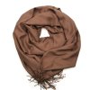 Dámská pašmínová šála hnědá
