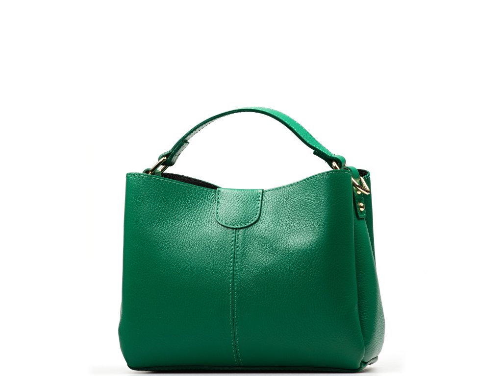 Kožená kabelka Vilma zelená