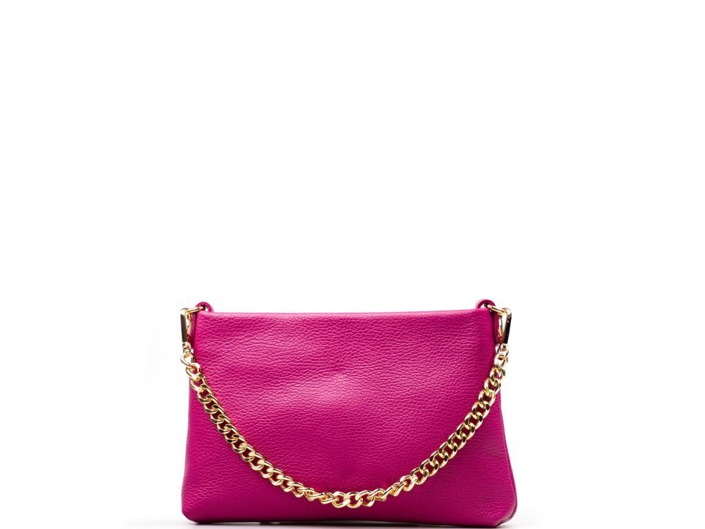 Kožená kabelka Anette fuchsiová