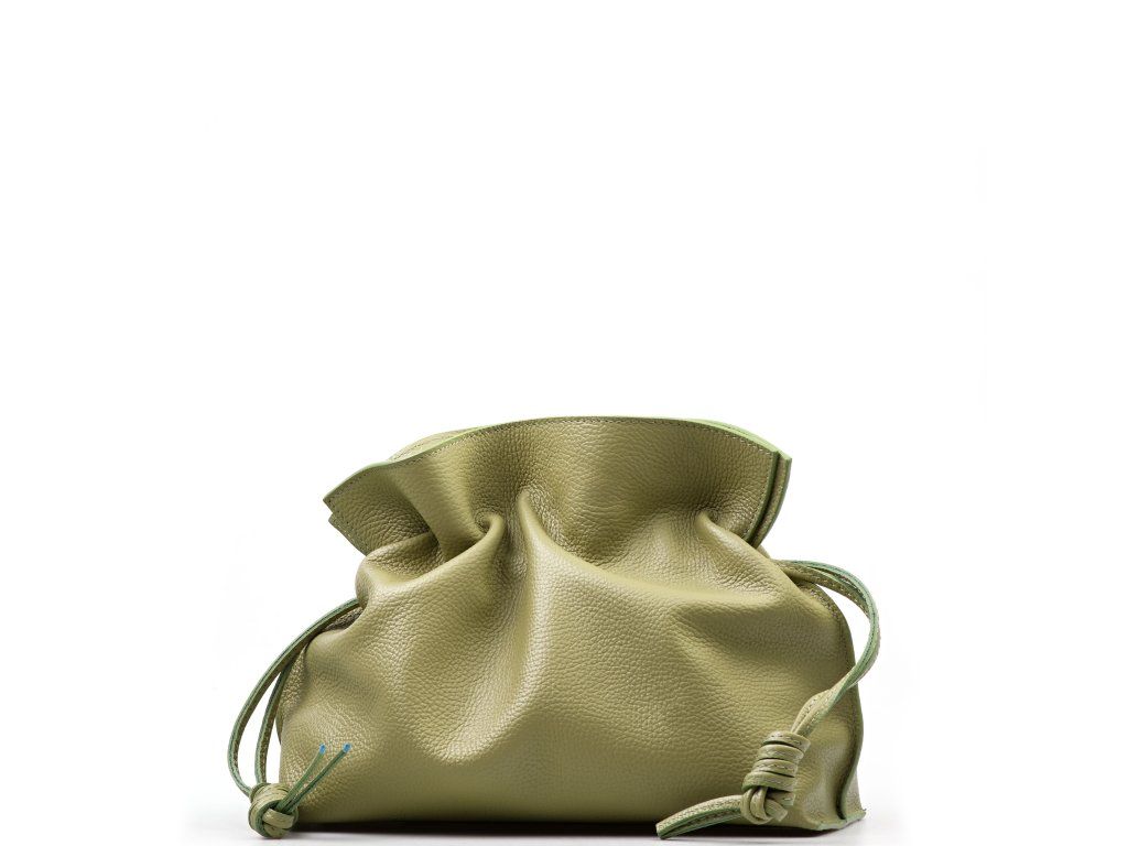 Kožená kabelka Shea zelená