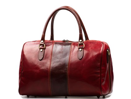 Kožená cestovní taška Tonny červená