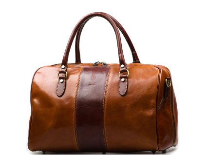 Kožená cestovní taška Tonny koňakově hnědá