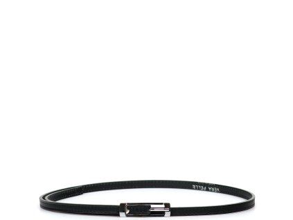 Dámský kožený opasek černý