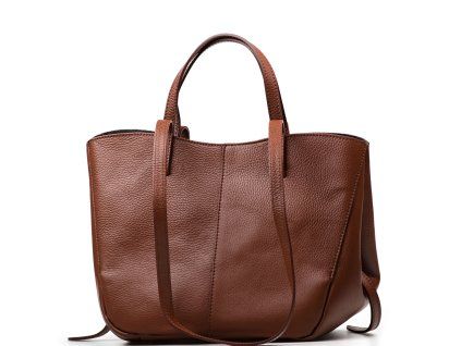 Kožená kabelka Lea hnědá