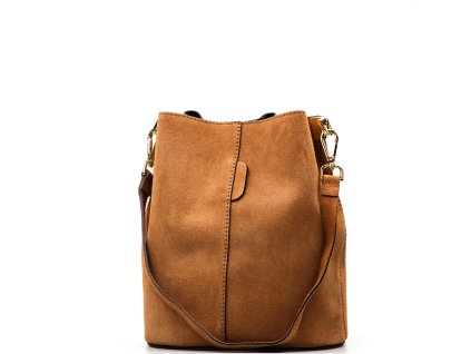 Kožená kabelka Zoe koňakově hnědá