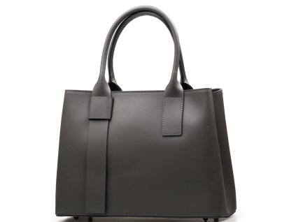 Kožená kabelka Callie šedá