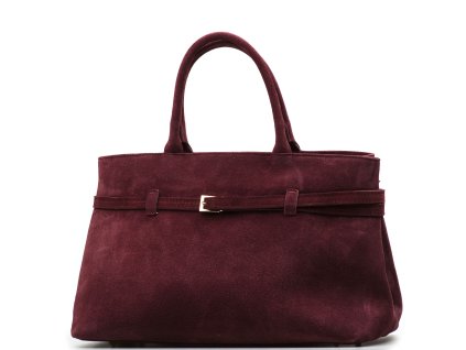 Kožená kabelka Elisa bordó