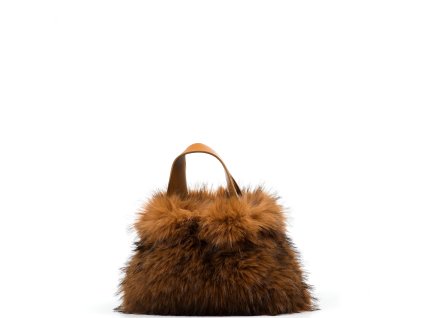 Kabelka Alex Max s kožešinou hnědá