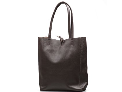 27421 kozena shopper kabelka solange tmave hneda