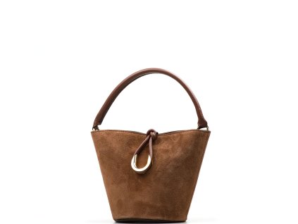 Kožená kabelka Michela hnědá