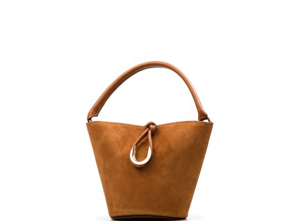 Kožená kabelka Michela koňakově hnědá