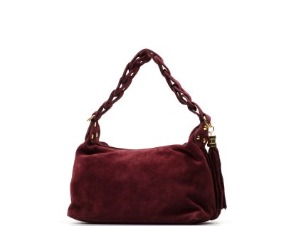 Kožená kabelka Hania bordó