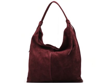 Kožená kabelka Stina bordó