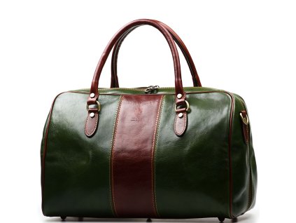 Kožená cestovní taška Tonny zelená