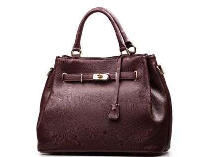 Kožená kabelka Gaia bordó