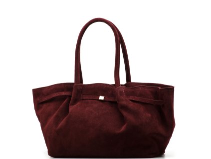 Kožená kabelka Sherry bordó