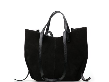 Kožená kabelka Terra černá