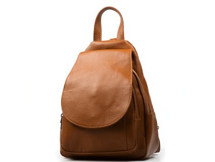 Kožený batůžek Maisy koňakově hnědý