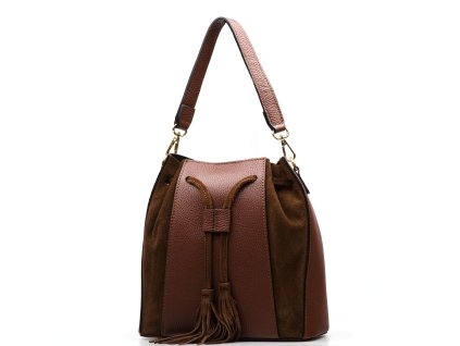 Kožená kabelka Grazia hnědá