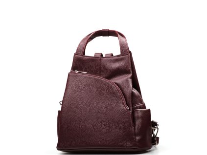 Kožený batůžek Mavis bordó