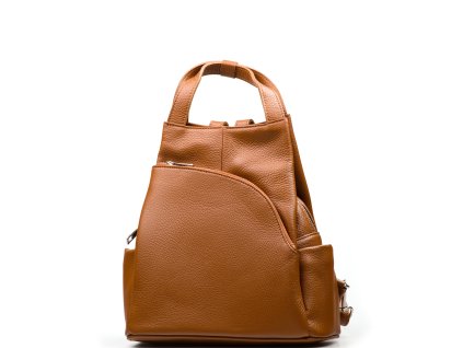 Kožený batůžek Mavis koňakově hnědý
