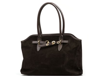 Kožená kabelka Fran hnědá