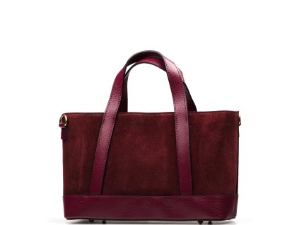 Kožená kabelka Silvia bordó