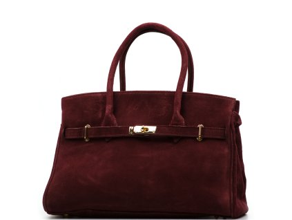 Kožená kabelka Selma bordó