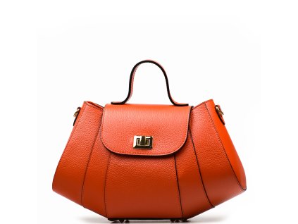 Kožená kabelka Susy oranžová