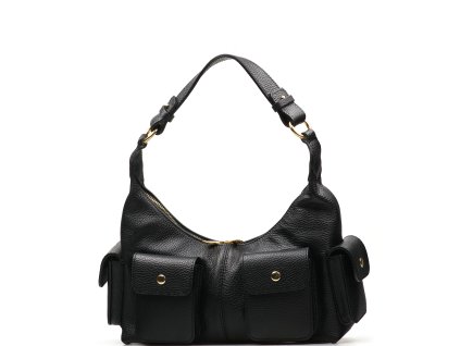 Kožená kabelka Aviona černá