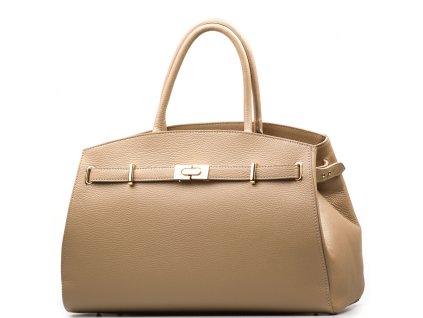 Kožená kabelka Naomi taupe