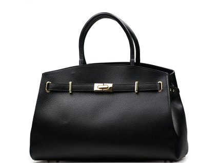 Kožená kabelka Naomi černá