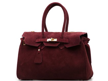 Kožená kabelka Lotta bordó