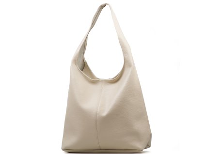 Kožená kabelka Tona béžová