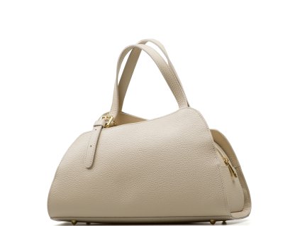 Kožená kabelka Fiorela béžová