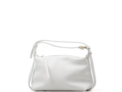 Kožená kabelka Shaila bílá