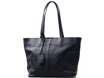 Kožená kabelka Lidia tmavě modrá