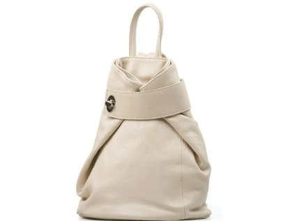 Kožený batůžek Alma béžový