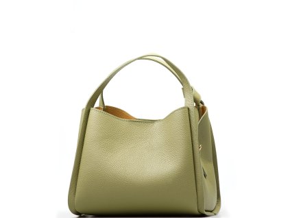 Kožená kabelka Debora světle zelená